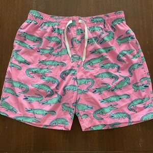Mens XL Chubbies Alligator Gator shorts swim trunks pink 7" Inseam